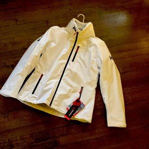 Helly Hansen Woman’s Size Large White Winter Ski Jacket.  NWT